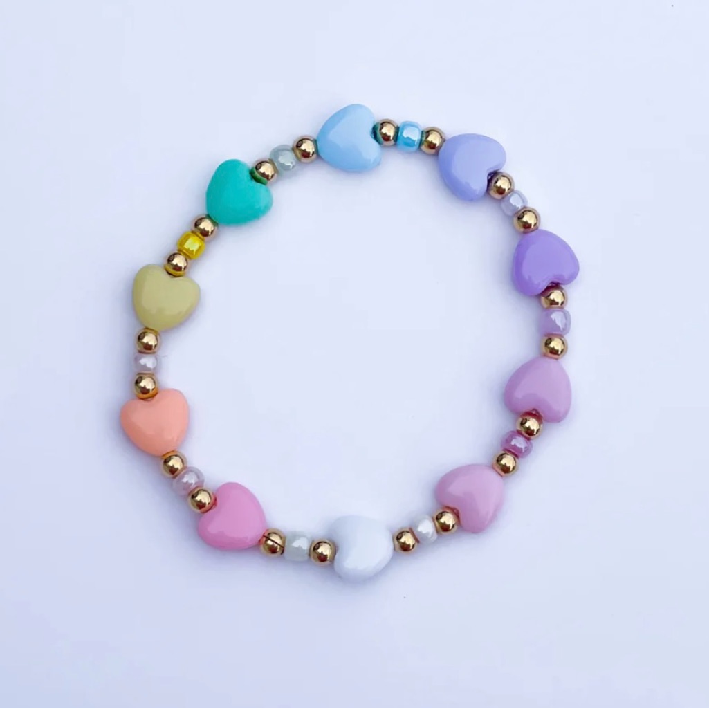 Stoney Clover Lane X Park And Beach Heart Beaded Bracelet